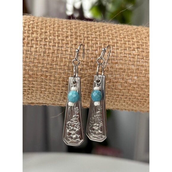 Vintage 1981 Avon Jelly Fruit Spoon Earrings: Up-Cycled Jewelry Dangle Earrings - Picture 2 of 6